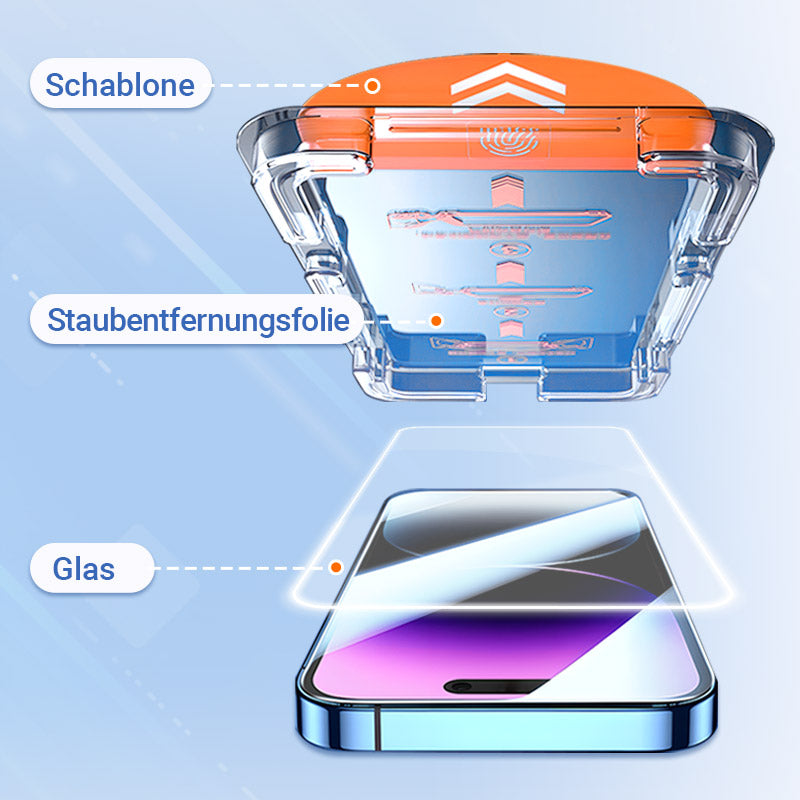 Schutzfolien mit Schablone für iPhone