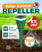 ⏰ 50 % RABATT! ☀️💧 Wasserdichter Maulwurfsabwehr – solarbetrieben! 🐭🚫