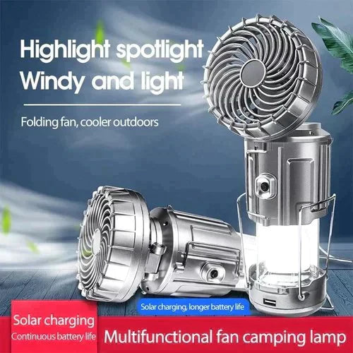 🔥Solange der Vorrat reicht 40 % Rabatt!🎉Tragbare LED-Campinglampe mit Ventilator(Sommer-Sonderangebot)