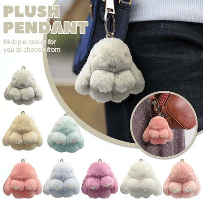 🔥Solange der Vorrat reicht 40 % Rabatt!🎉Handgemachte weiche Bunny PomPom-Anhänger