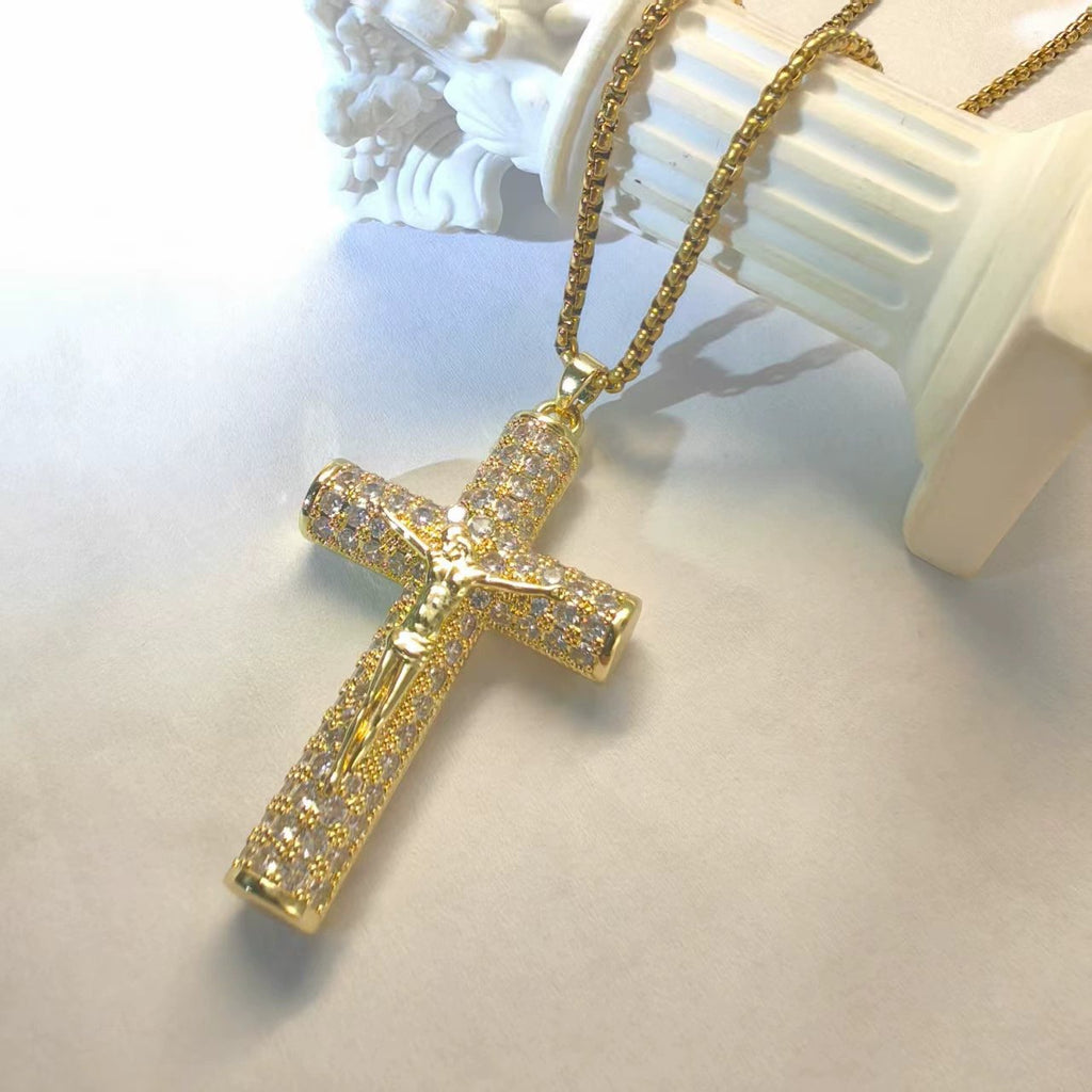 🎁Früher Weihnachts-Hot-Sale – 48% RABATT! 🎅✝️Jesus-Kruzifix-Anhänger-Halskette