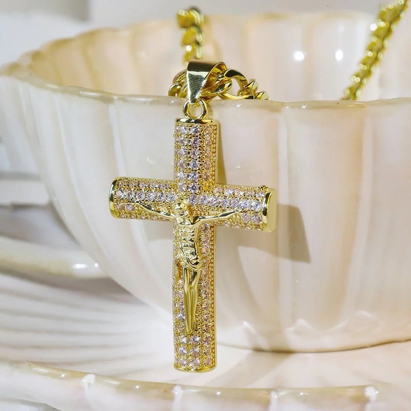 🎁Früher Weihnachts-Hot-Sale – 48% RABATT! 🎅✝️Jesus-Kruzifix-Anhänger-Halskette