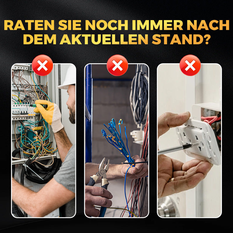 ⚡ 50% RABATT! 🔍 Berührungsloser Spannungsprüfer – AC 12-1000V. LCD-Anzeige mit Beleuchtung & Akustische/Visuelle Warnung 🛡️