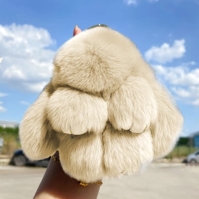 🔥Solange der Vorrat reicht 40 % Rabatt!🎉Handgemachte weiche Bunny PomPom-Anhänger