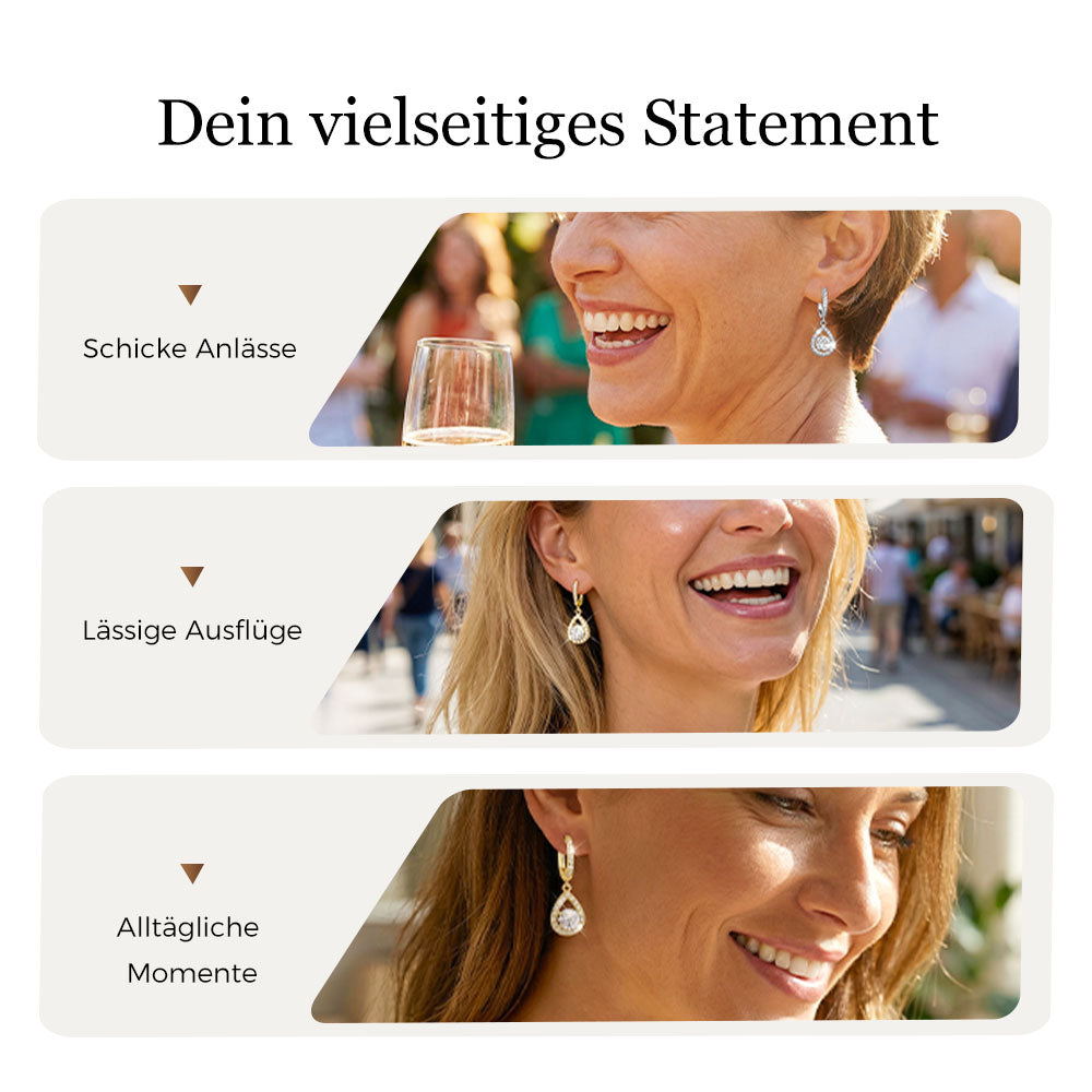 🔥Solange der Vorrat reicht 40 % Rabatt!🎉Elegante tropfenförmige Creolen für Damen