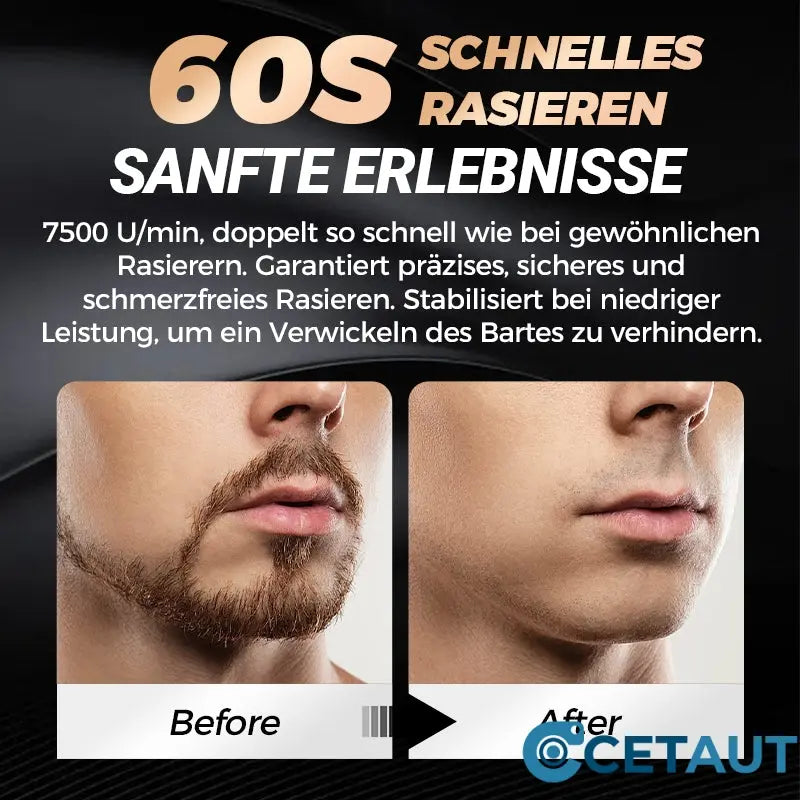 🔥 💦 Scharfer. bartloser. wasserdichter. tragbarer. schnell aufladbarer USB-Rasierer für Herren