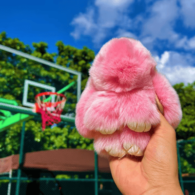 🔥Solange der Vorrat reicht 40 % Rabatt!🎉Handgemachte weiche Bunny PomPom-Anhänger