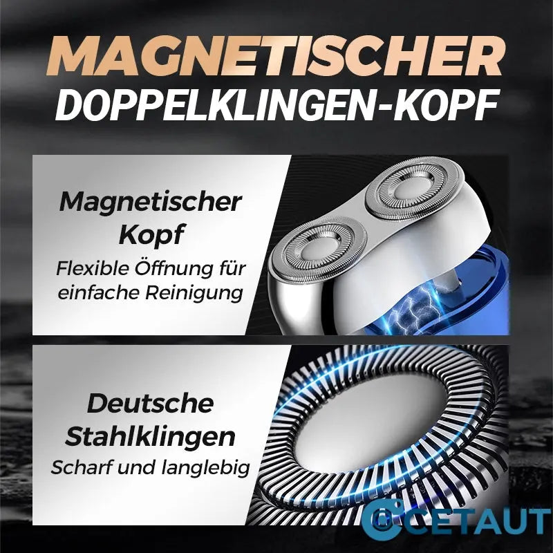 🔥 💦 Scharfer. bartloser. wasserdichter. tragbarer. schnell aufladbarer USB-Rasierer für Herren