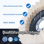 ⚡54 % RABATT !!✨ Wollpolierscheibe für Winkelschleifer – Hochglanz-Spiegelfinish! Langlebig  Vielseitig! 🔧