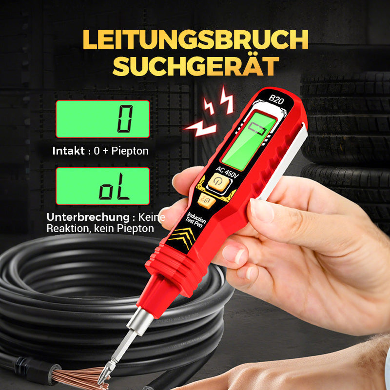 ⚡ 50% RABATT! 🔍 Berührungsloser Spannungsprüfer – AC 12-1000V. LCD-Anzeige mit Beleuchtung & Akustische/Visuelle Warnung 🛡️