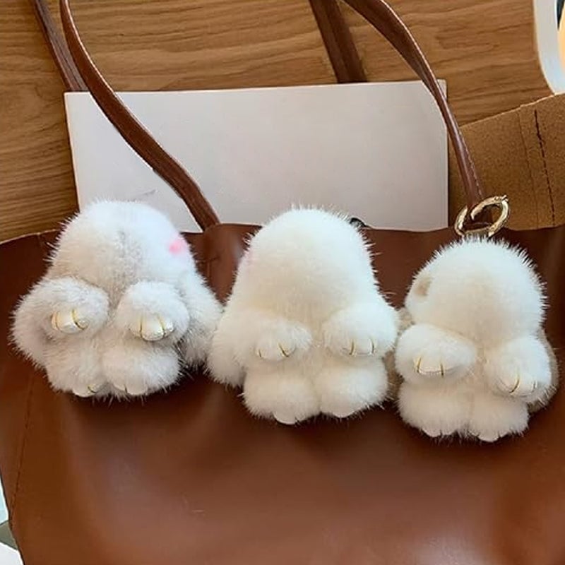 🔥Solange der Vorrat reicht 40 % Rabatt!🎉Handgemachte weiche Bunny PomPom-Anhänger