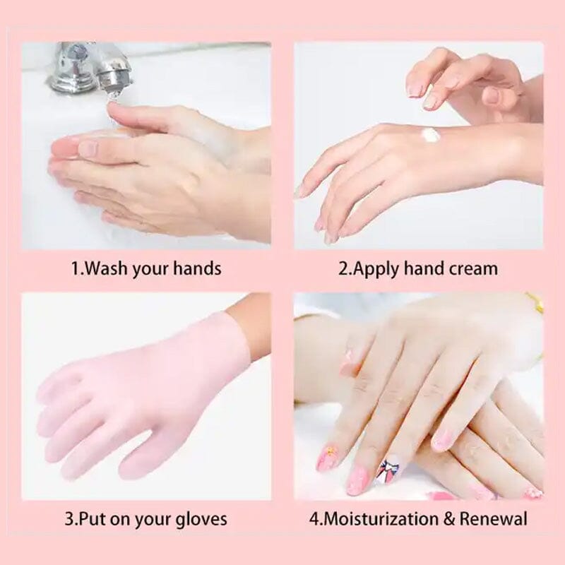 Ideales Geschenk - Feuchtigkeitsspendende Handschuhe für die Reparatur trockener. rissiger Haut