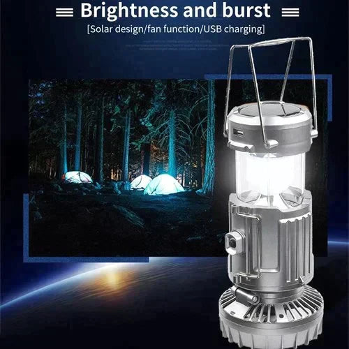 🔥Solange der Vorrat reicht 40 % Rabatt!🎉Tragbare LED-Campinglampe mit Ventilator(Sommer-Sonderangebot)