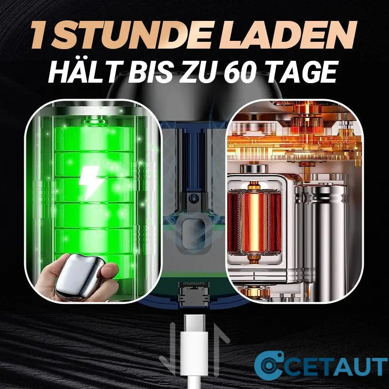 🔥 💦 Scharfer. bartloser. wasserdichter. tragbarer. schnell aufladbarer USB-Rasierer für Herren