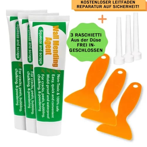 🛠️ KAUFE 2. ERHALTE 1 GRATIS! 🔥 Ungiftiges Mittel zum Ausbessern von Wänden – Füllt Risse & Löcher. Leicht Zu Verarbeiten & Ideal Für Schnelle. Saubere Reparaturen Zu Hause 🏠