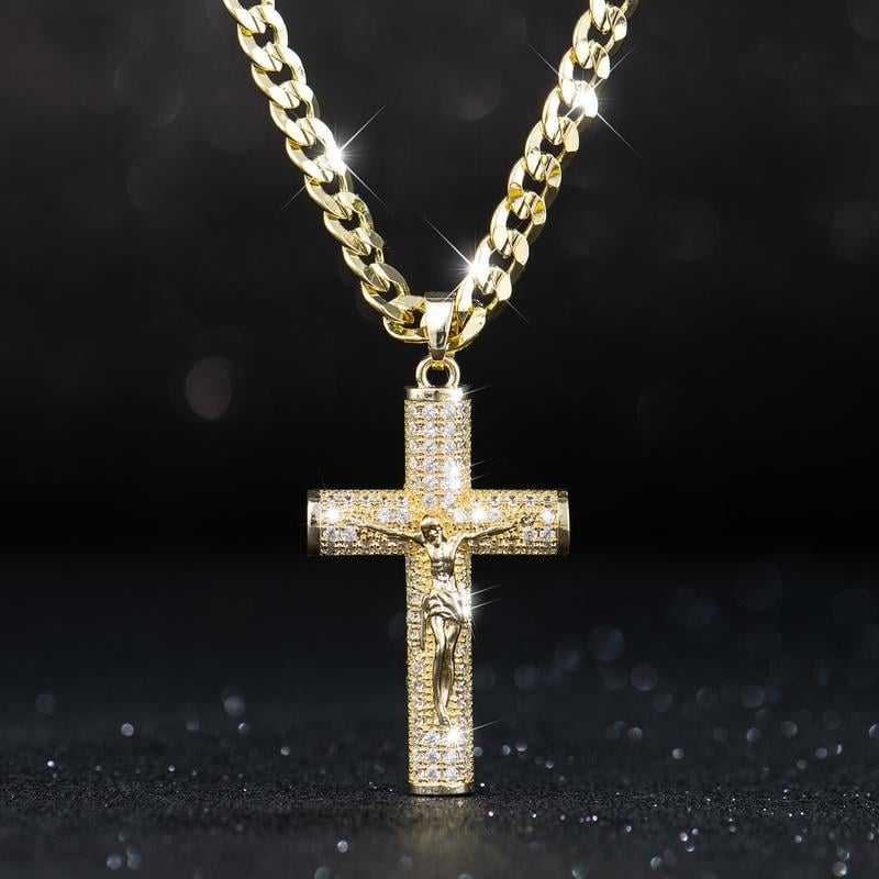 🎁Früher Weihnachts-Hot-Sale – 48% RABATT! 🎅✝️Jesus-Kruzifix-Anhänger-Halskette
