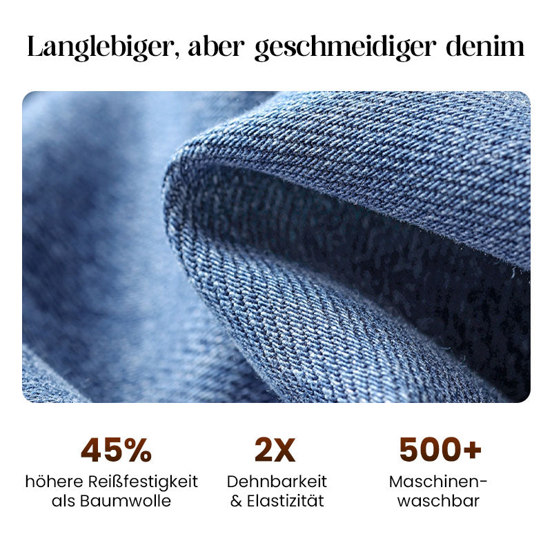 🔥Solange der Vorrat reicht 40 % Rabatt!🎉Damen-Vintage-Hochbund-Weitbeinjeans