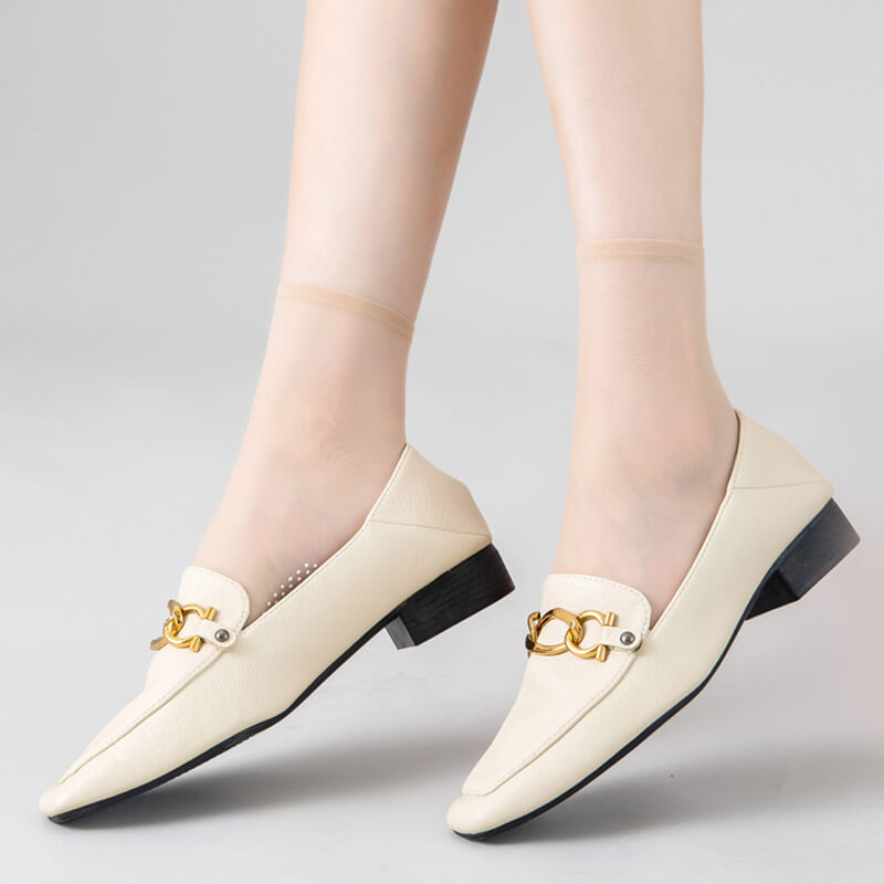 Rutschfeste. Unsichtbare Crystal Silk Socks