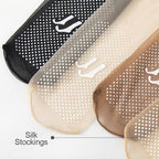 Rutschfeste. Unsichtbare Crystal Silk Socks