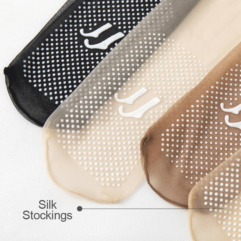 Rutschfeste. Unsichtbare Crystal Silk Socks
