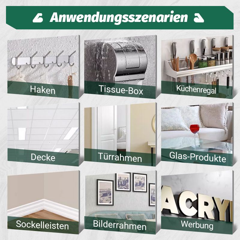 📢48% Rabatt💥Universeller. starker. nagelfreier Kleber. wasserfest und kein Bohren erforderlich