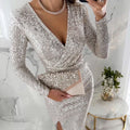 🎅Weihnachtsverkauf 50% Rabatt🎄Sexy Paillettenkleid im Bodycon-Stil✨