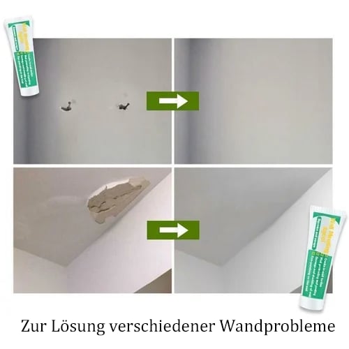 🛠️ KAUFE 2. ERHALTE 1 GRATIS! 🔥 Ungiftiges Mittel zum Ausbessern von Wänden – Füllt Risse & Löcher. Leicht Zu Verarbeiten & Ideal Für Schnelle. Saubere Reparaturen Zu Hause 🏠