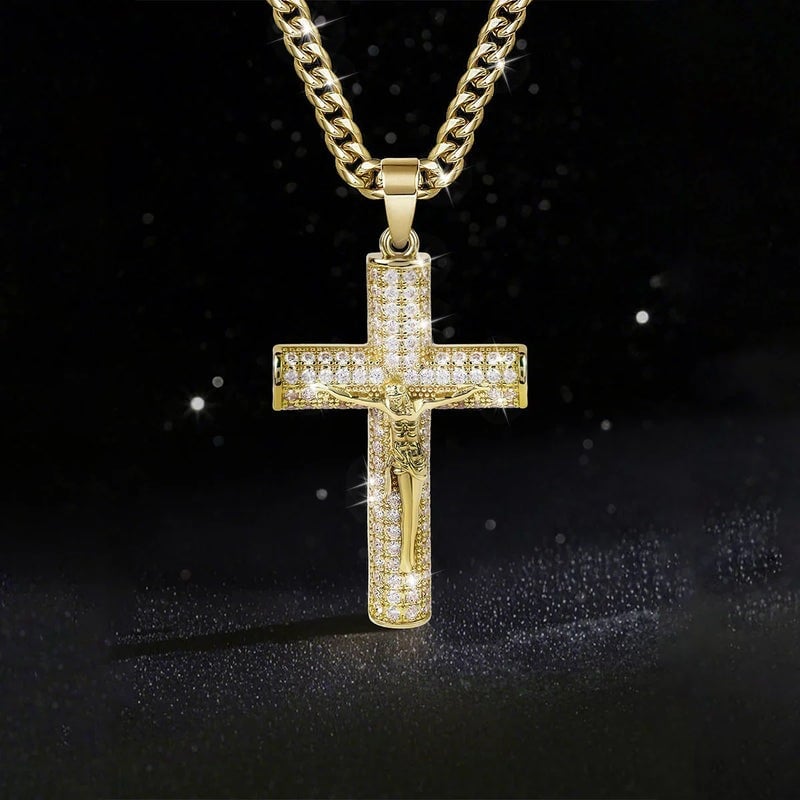 🎁Früher Weihnachts-Hot-Sale – 48% RABATT! 🎅✝️Jesus-Kruzifix-Anhänger-Halskette