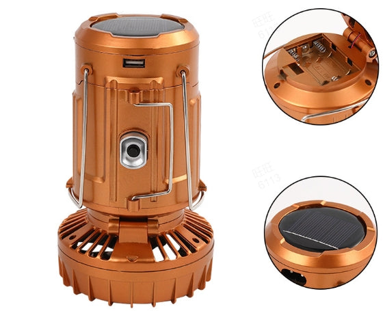 🔥Solange der Vorrat reicht 40 % Rabatt!🎉Tragbare LED-Campinglampe mit Ventilator(Sommer-Sonderangebot)