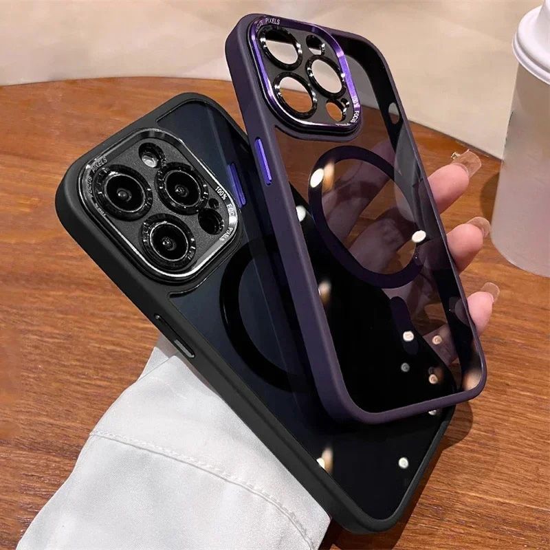 Getönte. stoßfeste. magnetische iPhone-Hülle.📱✨