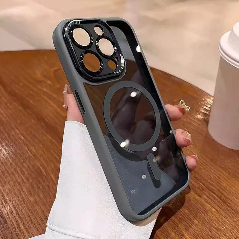 Getönte. stoßfeste. magnetische iPhone-Hülle.📱✨