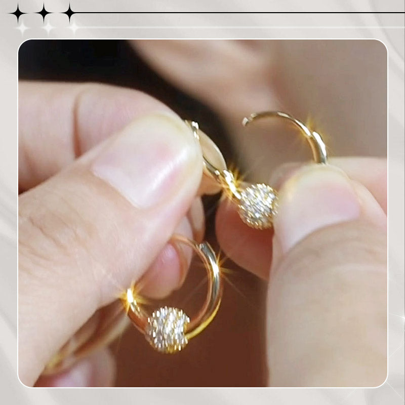 💫 LIMITED-TIME 50% RABATT! 👑 Goldene Kugelohrringe – Zart. Leicht & Zeitlos Elegant ✨
