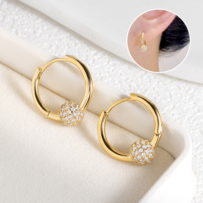 💫 LIMITED-TIME 50% RABATT! 👑 Goldene Kugelohrringe – Zart. Leicht & Zeitlos Elegant ✨