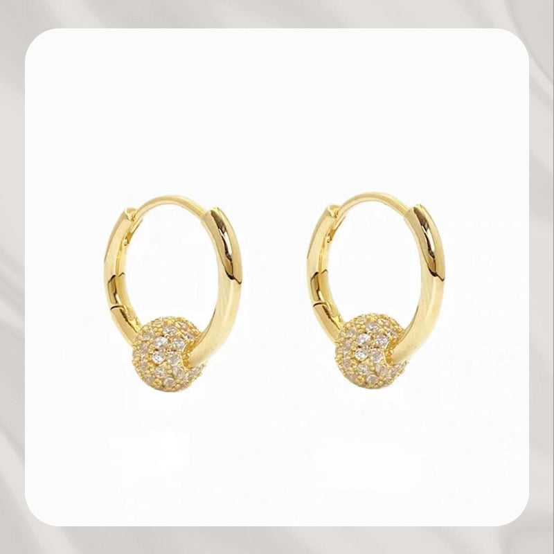 💫 LIMITED-TIME 50% RABATT! 👑 Goldene Kugelohrringe – Zart. Leicht & Zeitlos Elegant ✨