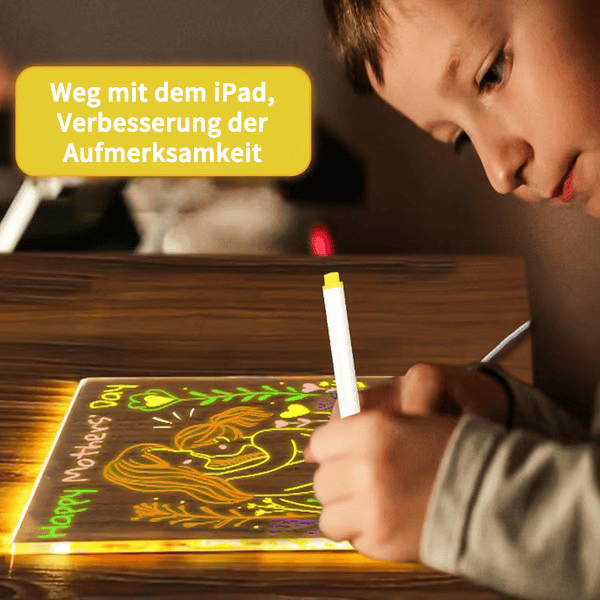 🎄Weihnachtsaktion  🎁Kreatives wiederbeschreibbares Acryl-LED-Nachrichtenschild(kommt mit 7 Stiften)