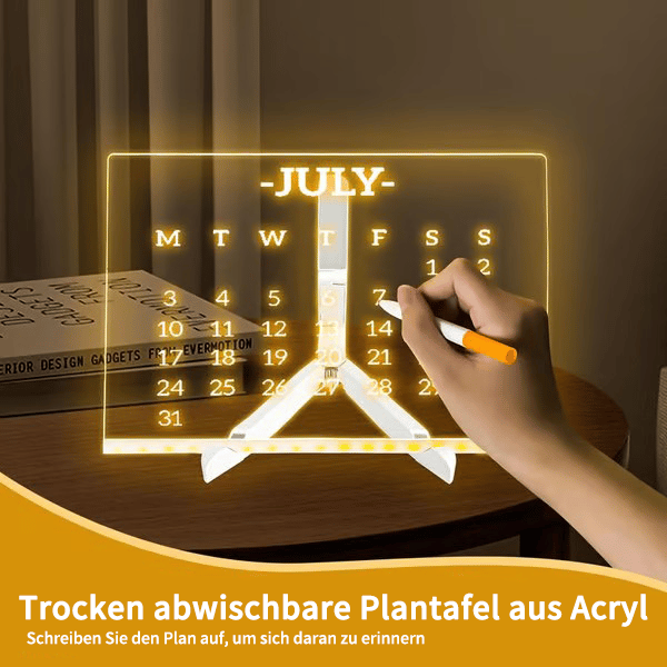 🎄Weihnachtsaktion  🎁Kreatives wiederbeschreibbares Acryl-LED-Nachrichtenschild(kommt mit 7 Stiften)