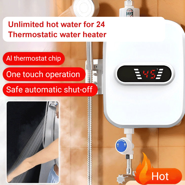 🚿🔥 52% RABATT! Thermostatischer Durchlauferhitzer – Kompakt & energieeffizient – Perfekt für Dusche. Waschbecken oder Küche – konstante Wassertemperatur. einfache Installation 💧