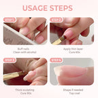 💥💥Befristetes Angebot: 50% Rabatt auf Bestellungen🌸💅 3-in-1 Selbstnivellierendes Nagelaufbaugel – Perfekte Oberfläche &amp; Professionelle Stärke! HEMA-frei &amp; Hypoallergen! ✨