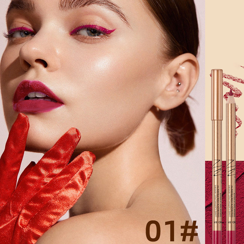 🔥Solange der Vorrat reicht 40 % Rabatt!🎉12-farbiges. wischfestes Lipliner-Stift-Set