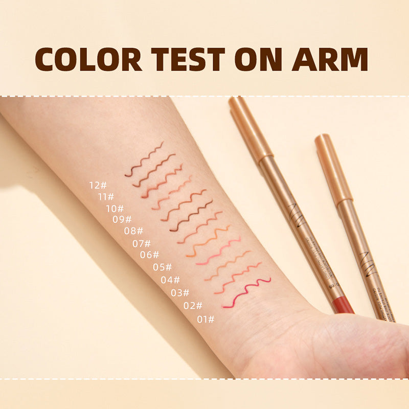 🔥Solange der Vorrat reicht 40 % Rabatt!🎉12-farbiges. wischfestes Lipliner-Stift-Set