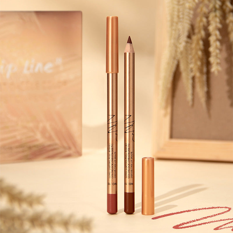 🔥Solange der Vorrat reicht 40 % Rabatt!🎉12-farbiges. wischfestes Lipliner-Stift-Set