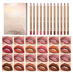 🔥Solange der Vorrat reicht 40 % Rabatt!🎉12-farbiges. wischfestes Lipliner-Stift-Set