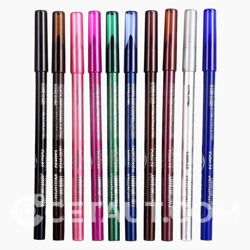 🔥✨ Begrenzte Zeit 50% Rabatt - 10 farbenfrohe Gel-Eyeliner (Ultra lang anhaltend. leuchtende Farben)