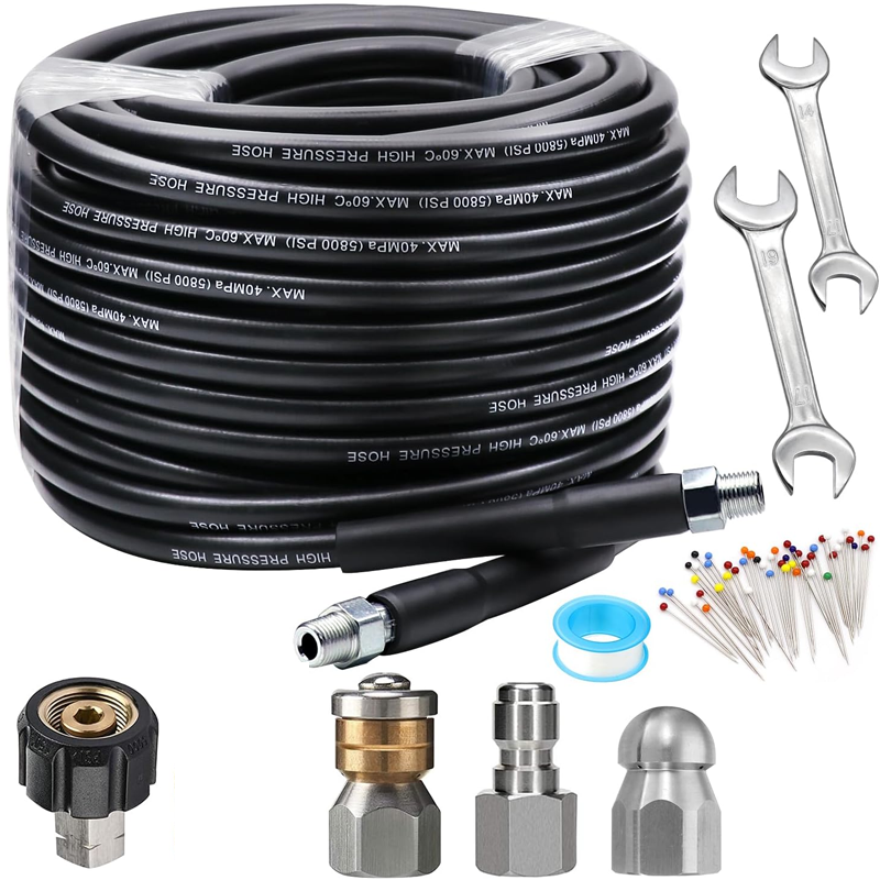 🔥Solange der Vorrat reicht 40 % Rabatt!🎉5800PSI Abwasserspüler-Kit für Hochdruckreiniger
