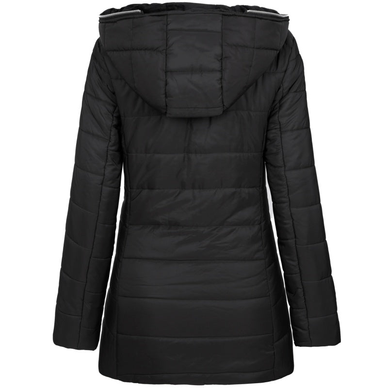 ❄️ LETZTER TAG IM ANGEBOT - 50% RABATT 💖 Damen Kapuzen-Mantel mit Plüschfutter