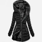 ❄️ LETZTER TAG IM ANGEBOT - 50% RABATT 💖 Damen Kapuzen-Mantel mit Plüschfutter