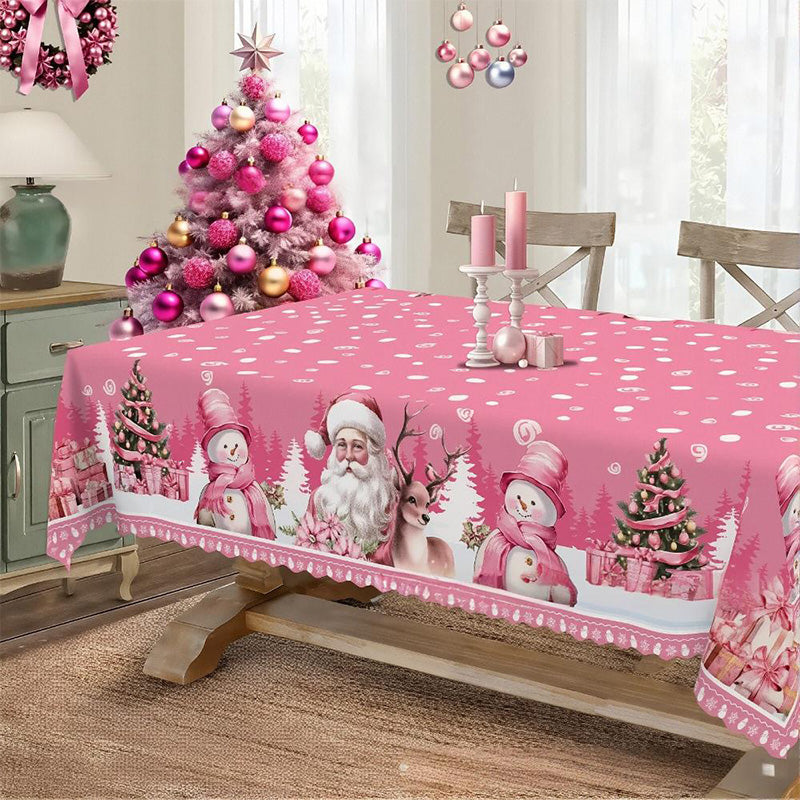 🎅Solange der Vorrat reicht 40 % Rabatt!🎄Freudige festliche klassische Weihnachtstischdecke
