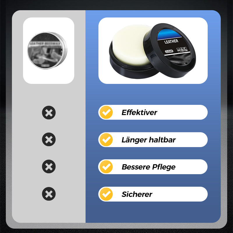 🧼 KAUFEN 2 ERHALTEN 1! ✨ Reinigungs- & Pflegecreme für Leder - Tiefenreinigung mit Natürlichen Ölen für Möbel. Autositze & Accessoires 🛋️🌟