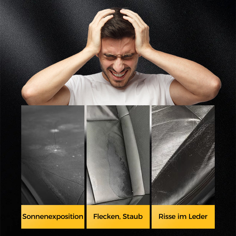 🧼 KAUFEN 2 ERHALTEN 1! ✨ Reinigungs- & Pflegecreme für Leder - Tiefenreinigung mit Natürlichen Ölen für Möbel. Autositze & Accessoires 🛋️🌟