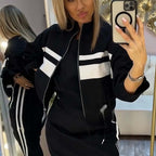 ❄️LETZTER TAG – 49% RABATT 💖 Damen-Set aus Stehkragenjacke und Kleid